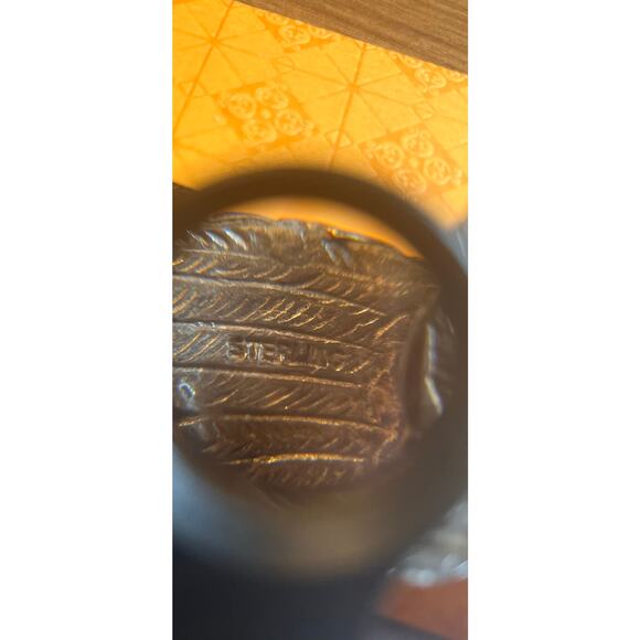 Vintage Sterling Silver Bird Brooch Abalone Shell Inlay Pin Signed STERLING Gift - Picture 9 of 10